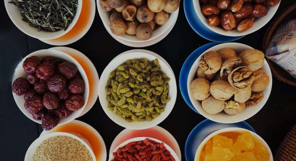 Gastronomía chinesa frutos secos