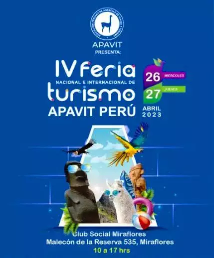 Apavit2023 IV Feria Turismo Perú - cartel promocional