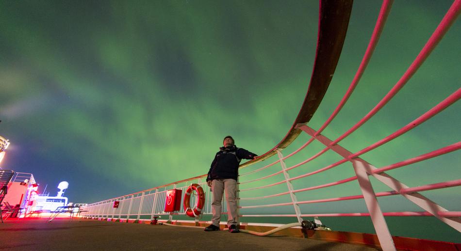 Auroras Boreales Noruega desde el barco