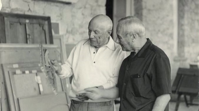 Pablo Picasso y Joan Miró eran grandes amigos- foto1967
