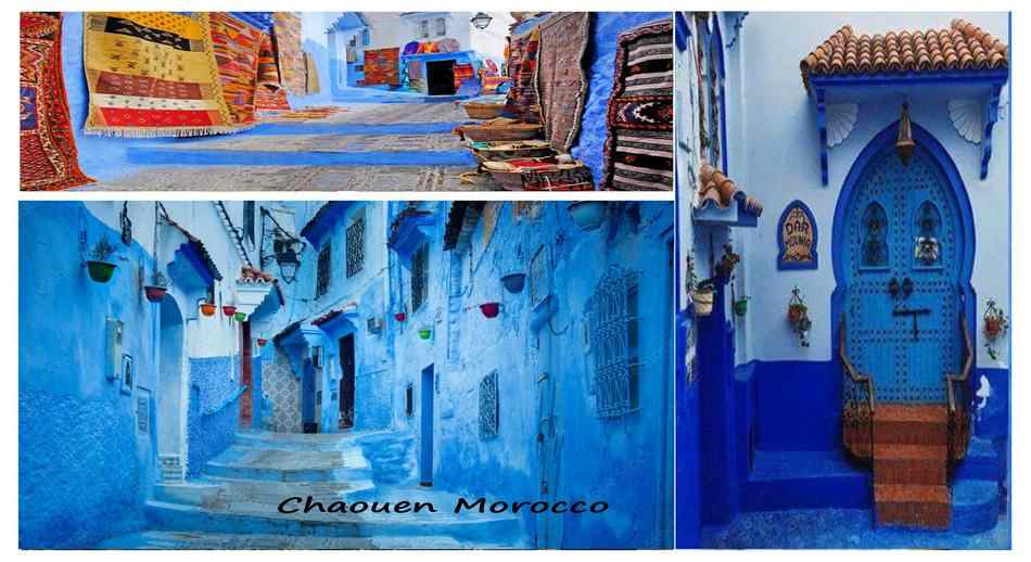 Chaouen Morocco collage