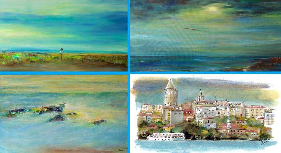 Collage Pintora Marta Aoiz varios estilos