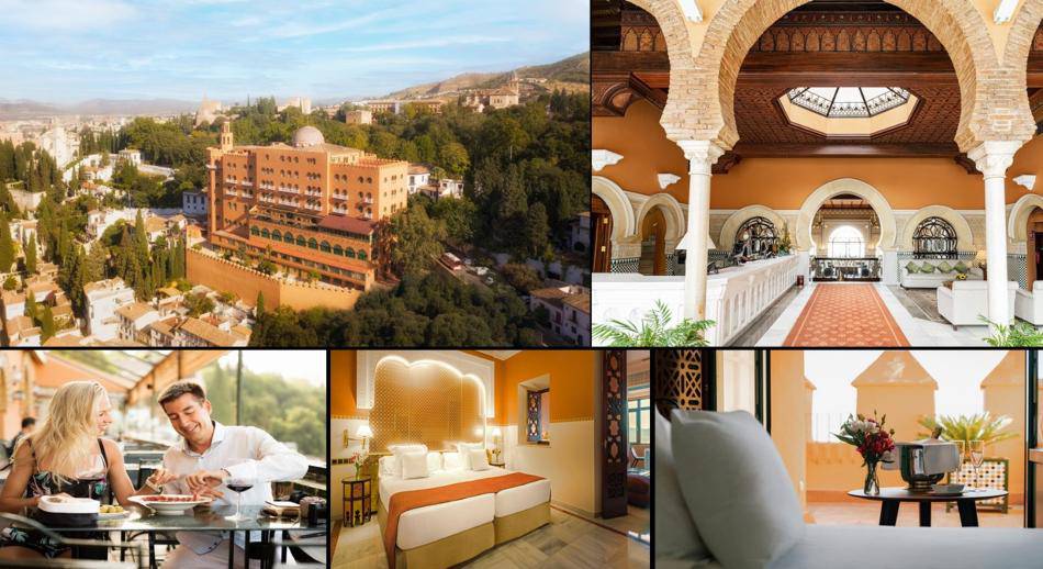 Collage Hotel Alhambra Palace en Granada
