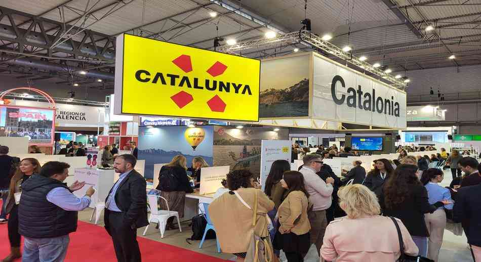 Estand de lAgencia Catalana de Turisme a la fira IBTM World 2023