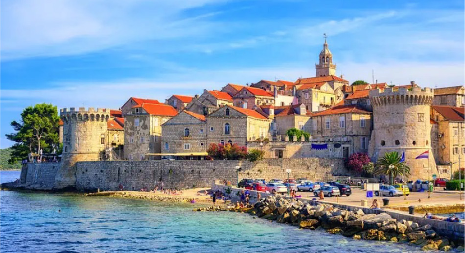 Experimente Croacia: Korčula, pueblo medieval