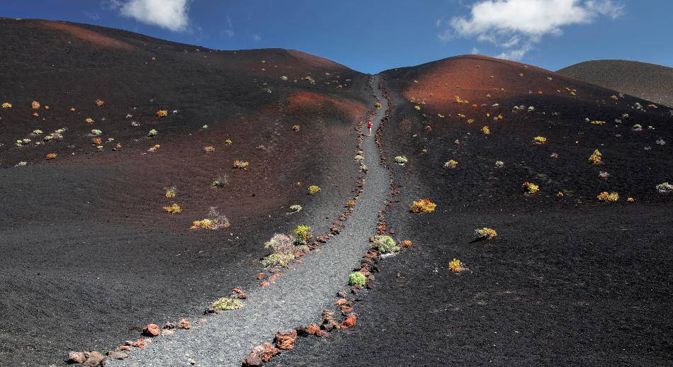 Sendero al volcan Las Palmas de GC