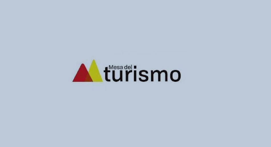 Logo Mesa del Turismo fondo azulado