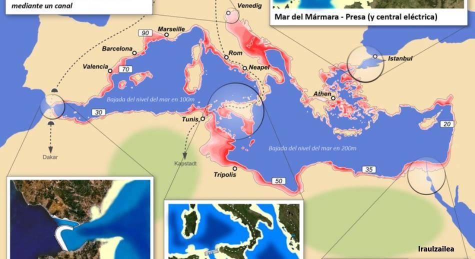Mapa proyecto Atlantropa