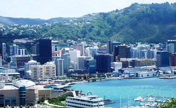 Wellington, una de las grandes ciudades en Nueva Zelanda