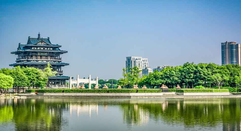 Paisaje de Hangzhou capital de Zhejiang