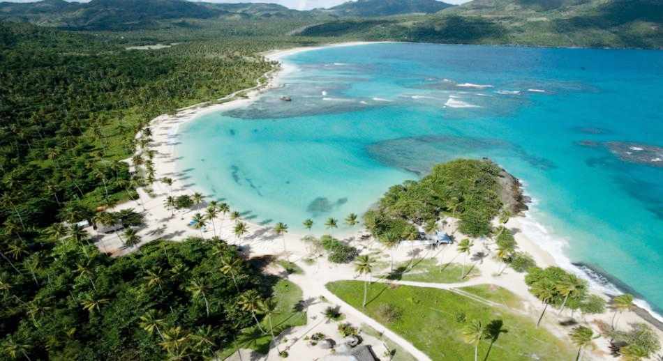 Playa Rincón Samaná vista aérea