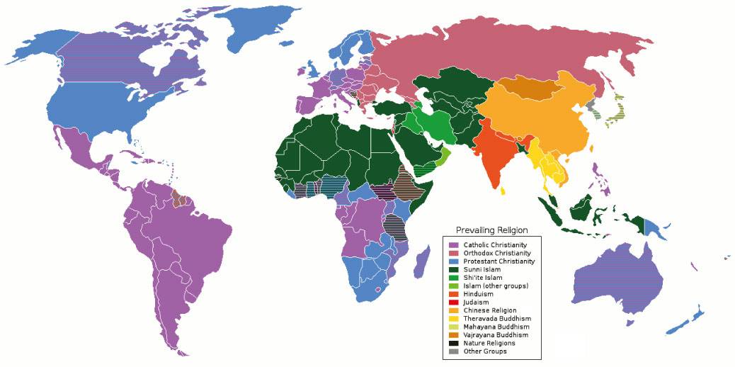 4200 Religiones en el mundo actual