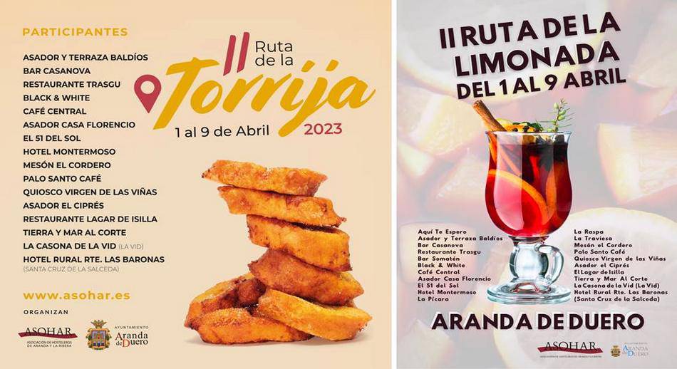 En ARANDA de DUERO las torrijas se maridan con limonada