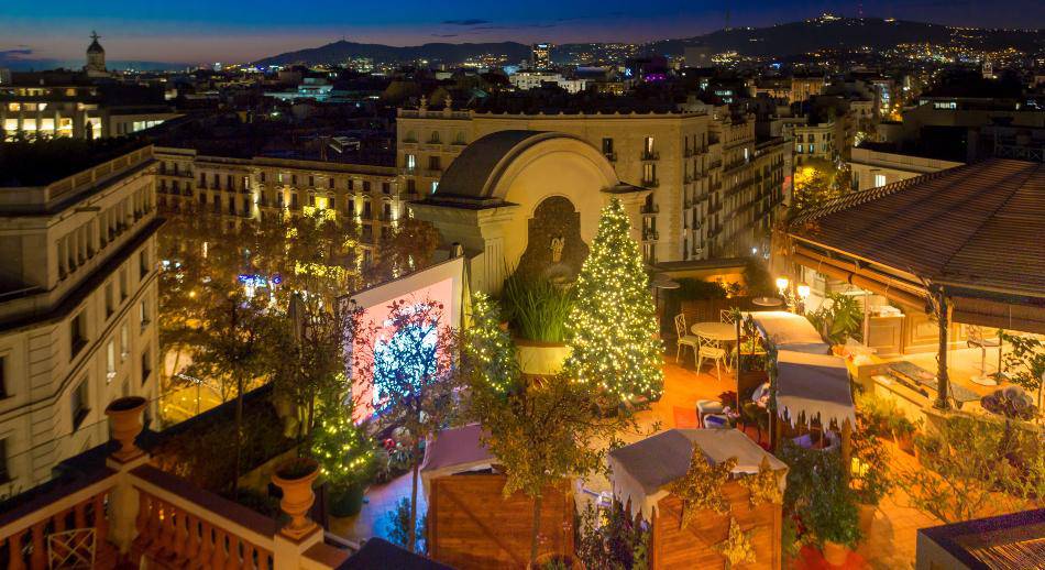 Terraza Palace en navidad