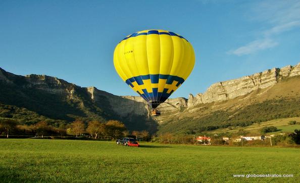 Valle de Orduña Vizcaya País Vasco viajar en globo