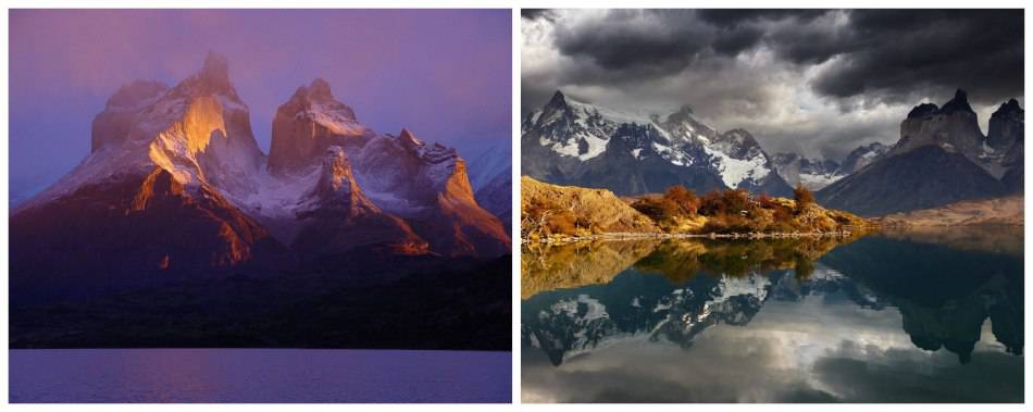 chile torres del paine collage 1