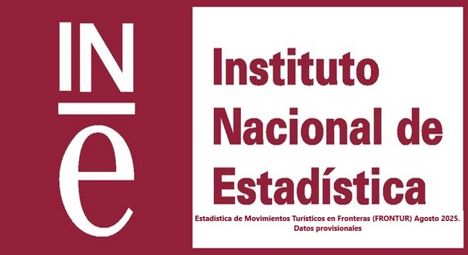 Estadística de Movimientos Turísticos en Fronteras (FRONTUR) Agosto 2025. Datos provisionales