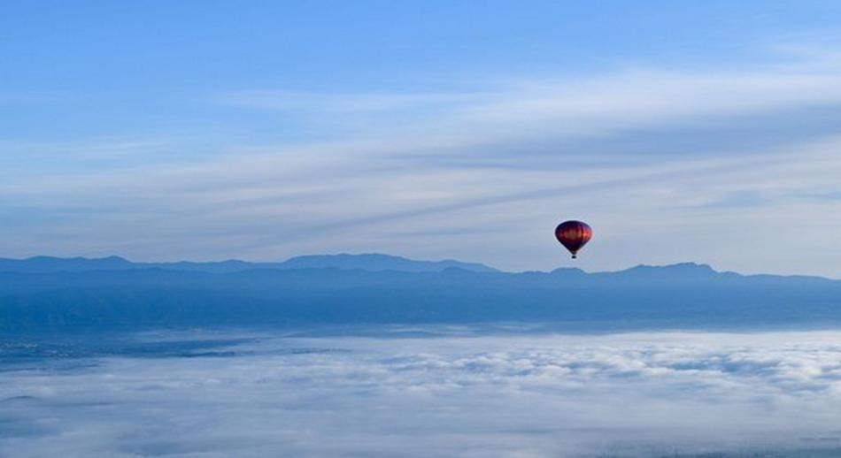 Montseny elegido entre los diez mejores lugares para disfrutar de un vuelo en globo