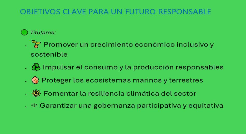 Objetivos clave para el turismo sostenible en 2030