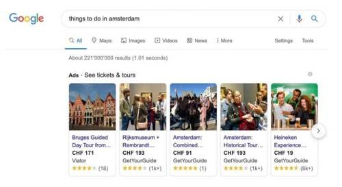pantallazo google viajes