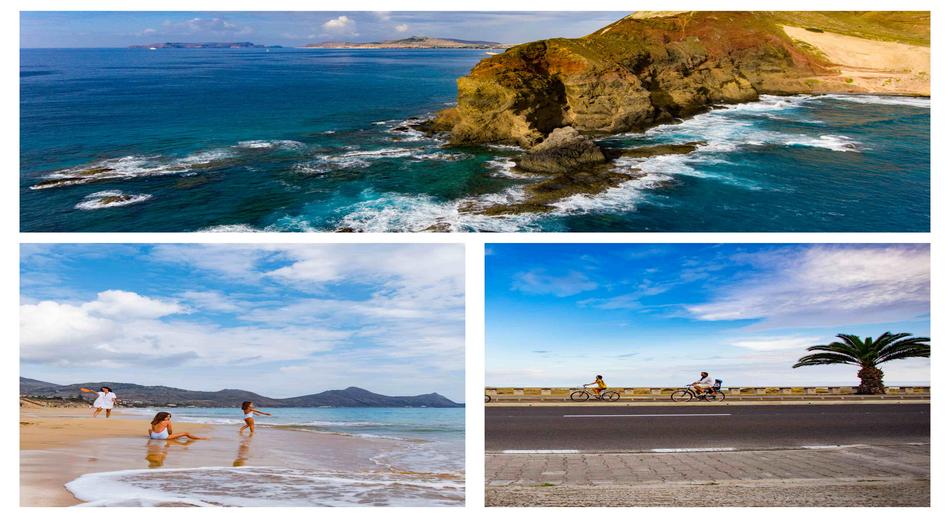 Collage playa de Porto Santo, Madeira, Portugal