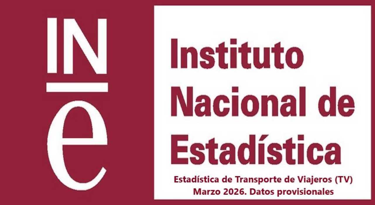 Estadística de Transporte de Viajeros (TV) Marzo 2026. Datos provisionales