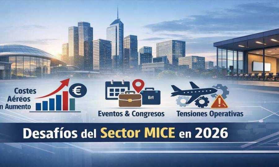 La industria MICE afronta el segundo semestre de 2026 marcada por el aumento de los costes aéreos y las tensiones operativas