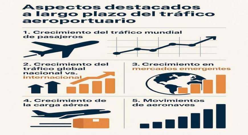 El tráfico aeroportuario mundial llegará en tres décadas a mas de 17.700 millones de pasajeros