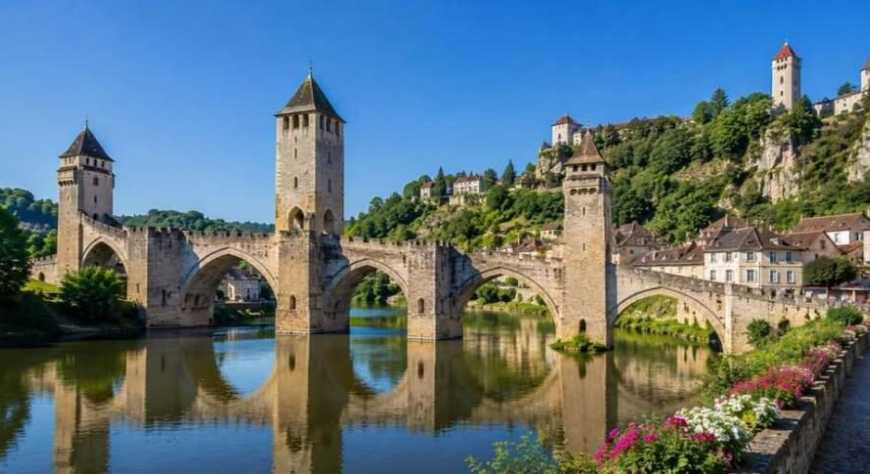 Cahors, entre patrimonio medieval y paisajes del valle del Lot