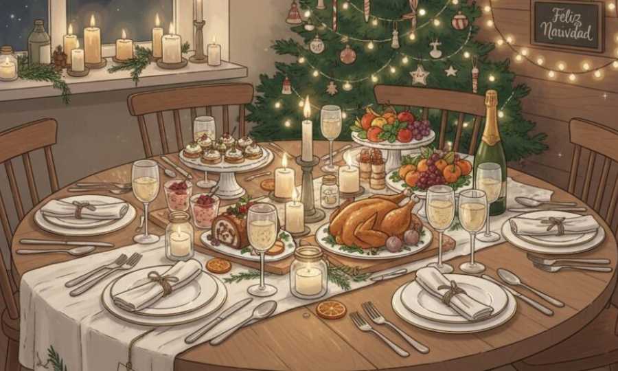 Cómo preparar una mesa de Navidad inolvidable (sin gastar una fortuna)