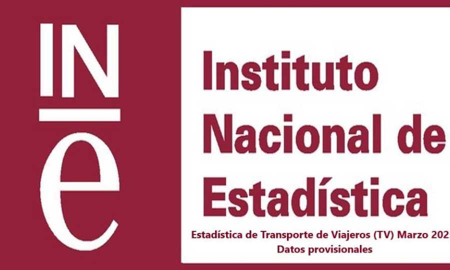 Estadística de Transporte de Viajeros (TV) Marzo 2025. Datos provisionales