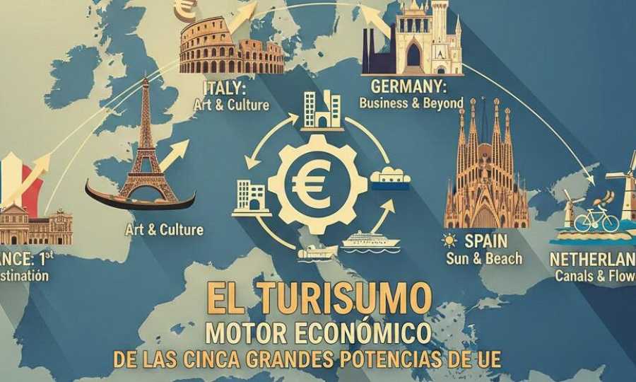 El turismo, motor económico de las cinco grandes potencias de la UE