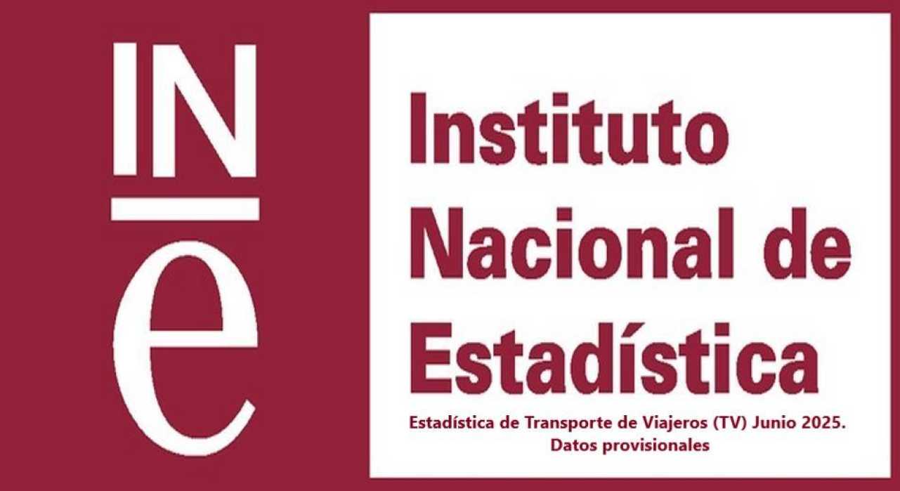 Estadística de Transporte de Viajeros (TV) Junio 2025. Datos provisionales
