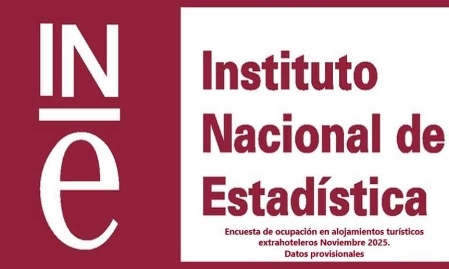Encuesta de ocupación en alojamientos turísticos extrahoteleros Noviembre 2025. Datos provisionales