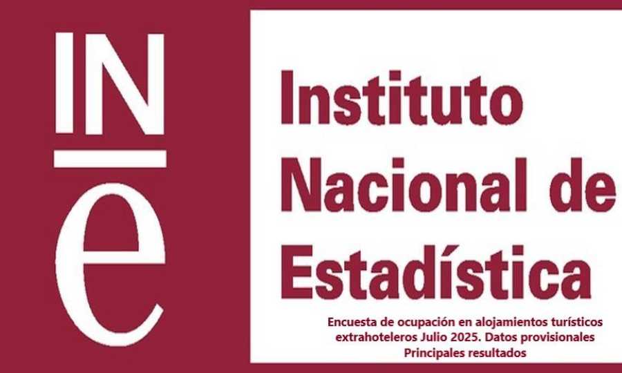Encuesta de ocupación en alojamientos turísticos extrahoteleros Julio 2025. Datos provisionales Principales resultados