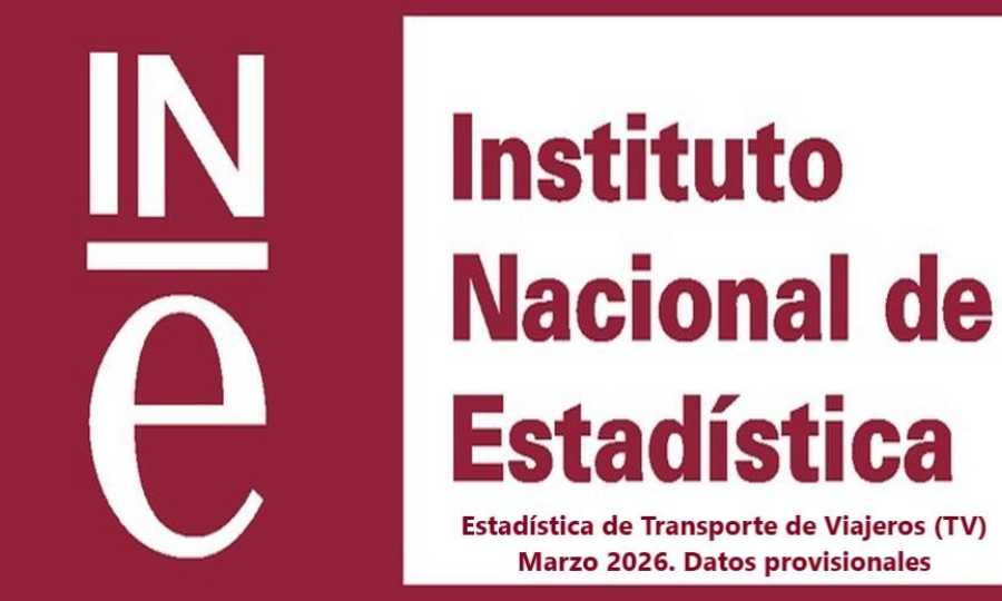Estadística de Transporte de Viajeros (TV) Marzo 2026. Datos provisionales