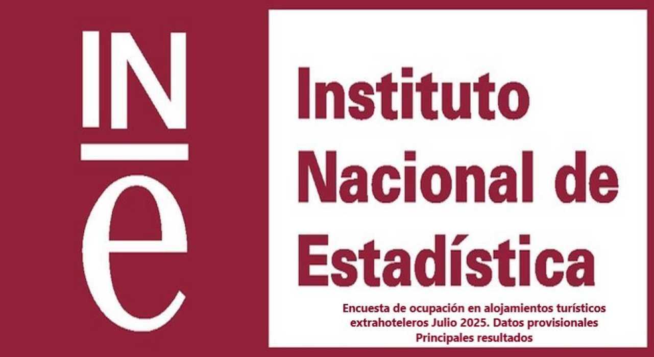 Encuesta de ocupación en alojamientos turísticos extrahoteleros Julio 2025. Datos provisionales Principales resultados