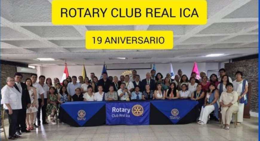19 años construyendo paz: aniversario y distinción en el  Rotary Club Real ICA