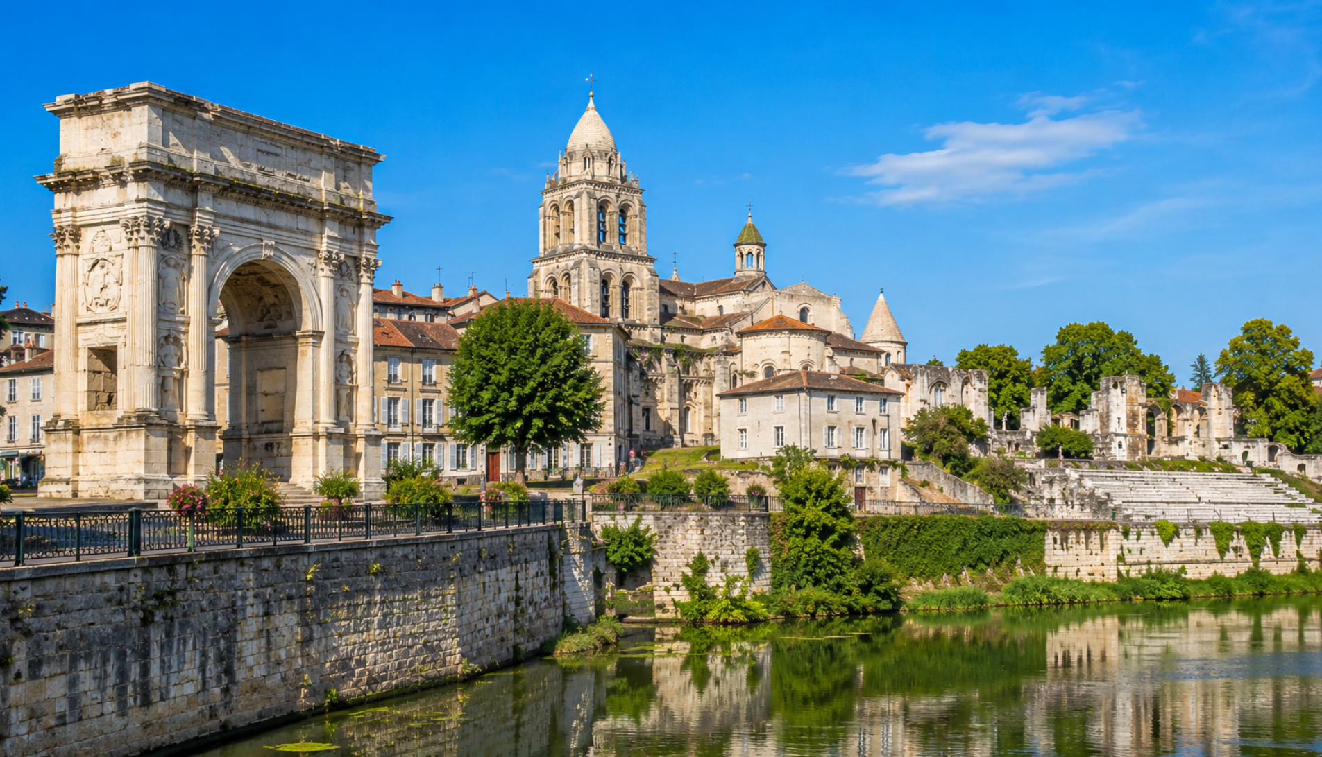 Saintes, entre vestigios romanos y encanto del oeste francés