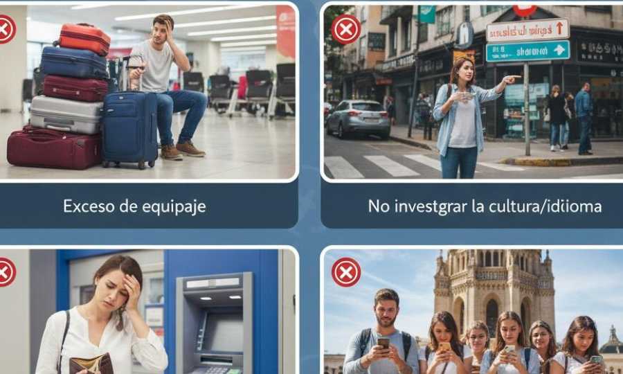 Errores a evitar al viajar a un país nuevo