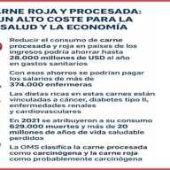 Impactos  en la salud y la economía de las carnes procesadas