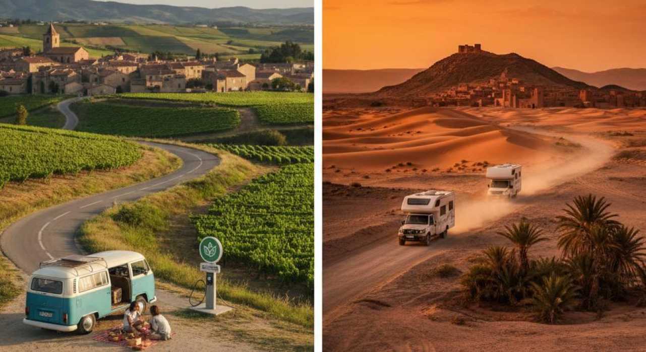 Turismo por carretera: Francia y Marruecos, dos formas de viajar que se transforman