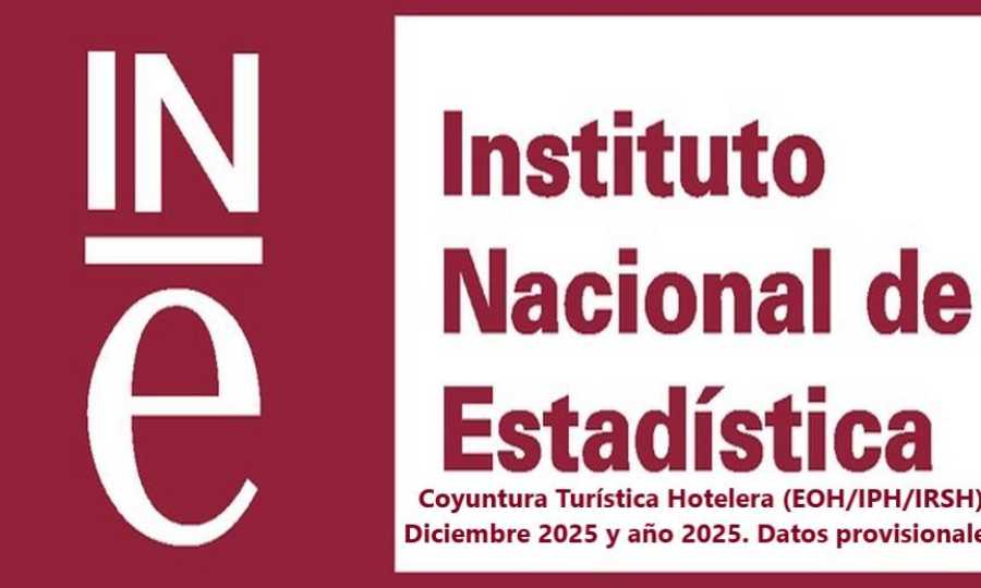 Coyuntura Turística Hotelera (EOH/IPH/IRSH) Diciembre 2025 y año 2025. Datos provisionales