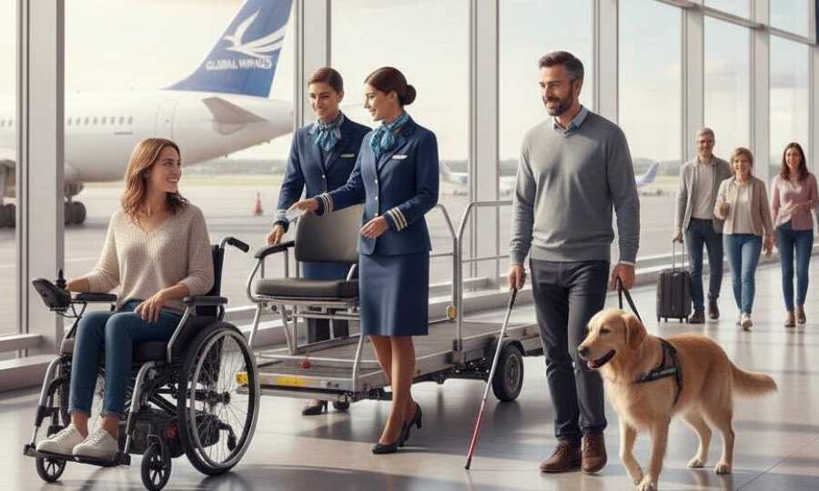 Viajar sin barreras: aerolíneas que facilitan la vida a pasajeros con discapacidad