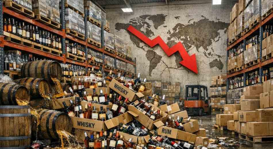 El almacenaje del alcohol a punto de reventar