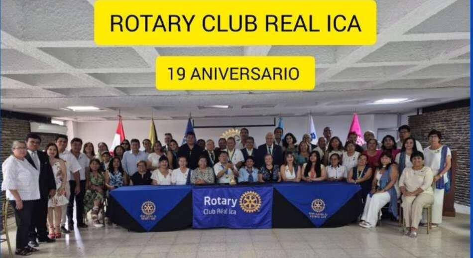 Rotary Club Real ICA, Perú, 19 aniversario