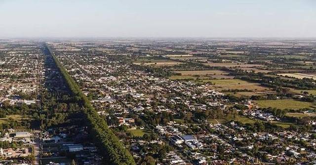 vista aerea de la ciudad Colonia